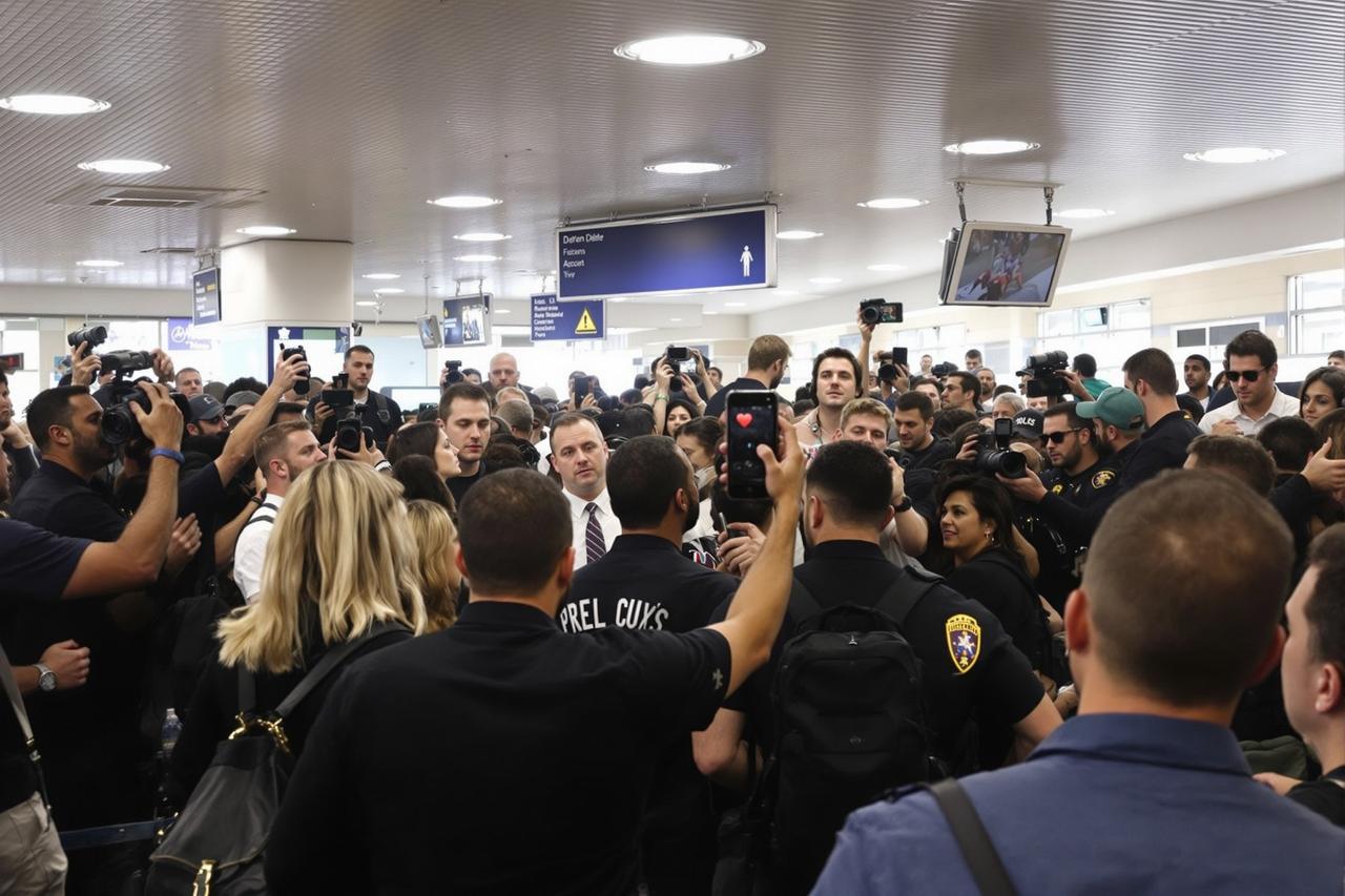 刚刚!某顶流在机场被粉丝堵截,现场视频曝光